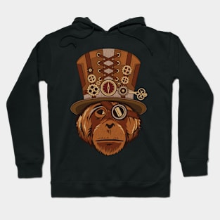 Steampunk Animal Orangutan Vintage Art Gift Hoodie